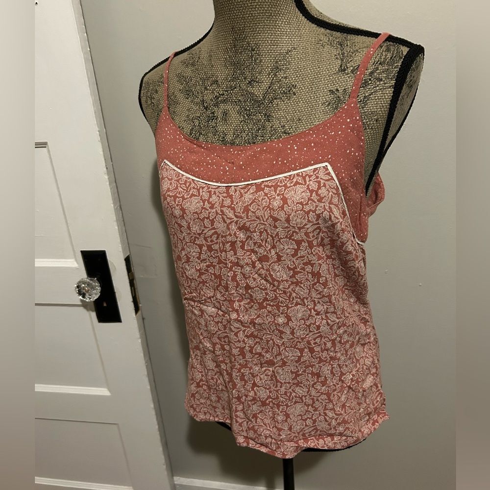 Fat Face Pink Floral Country Patterned Camisole Tank Top